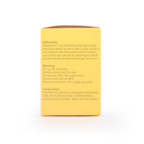 Cationorm UD 30s 0.4ML (Preservative Free) | Eye Drops