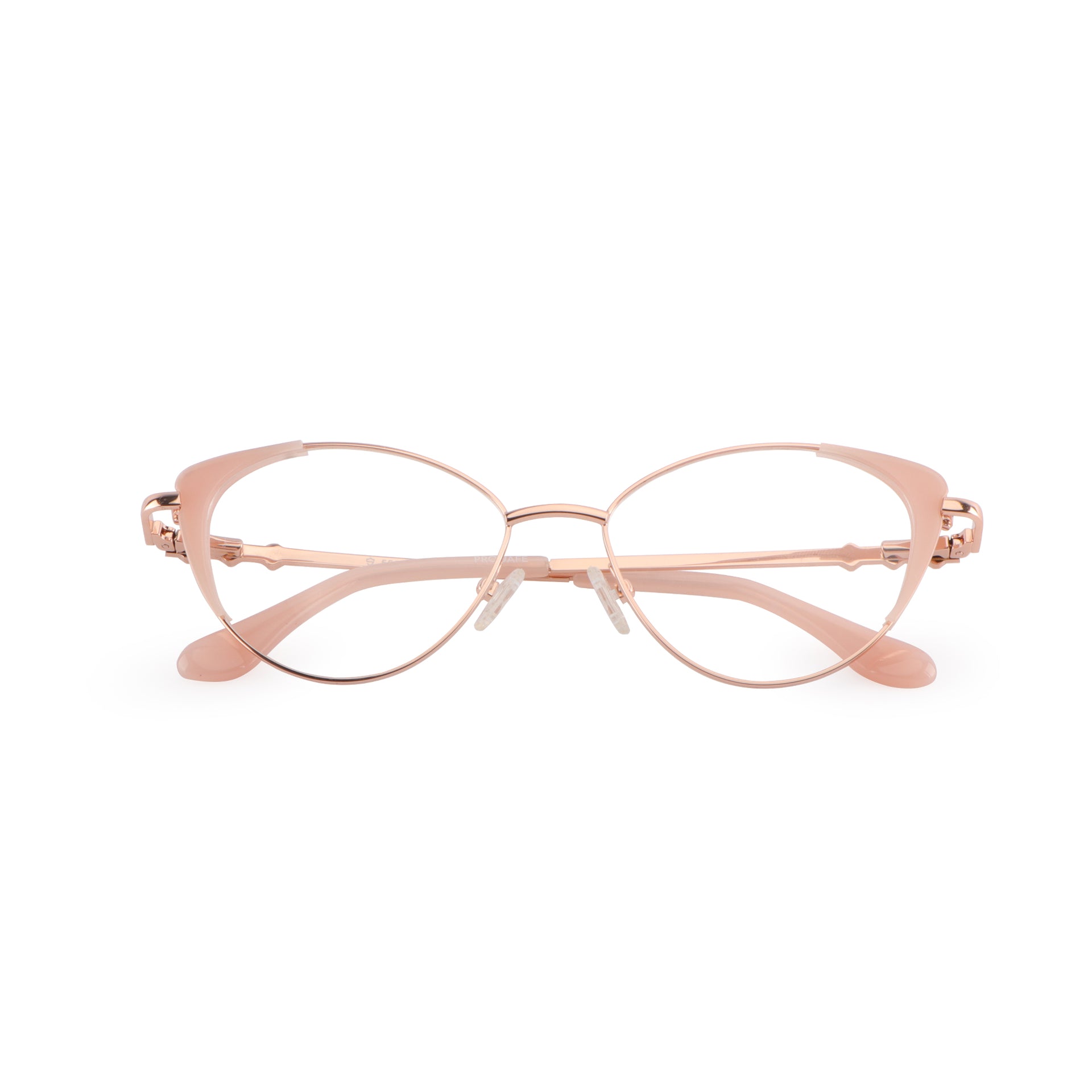 Titan Rose Gold Cat Eye Glasses ProSafe Jackie Eyeglasses – EYE